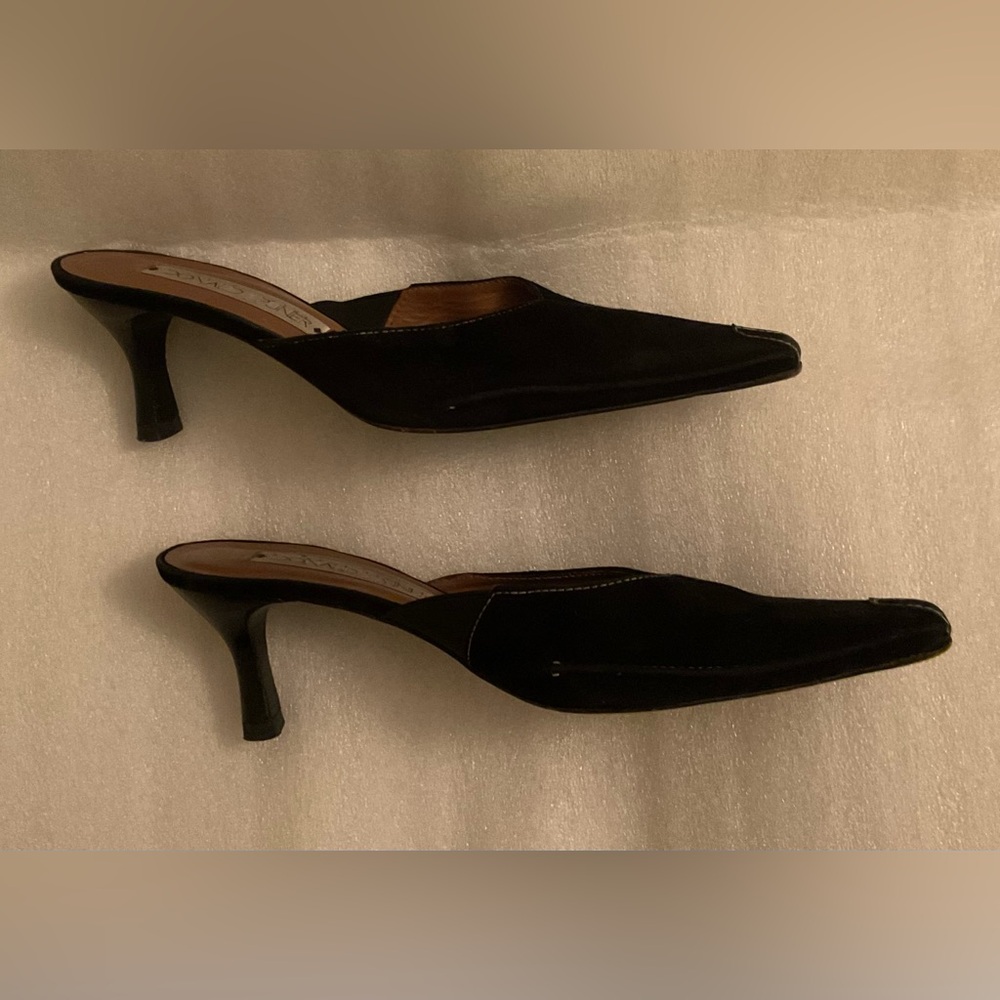 Donald J. Pliner 90’s Black Suede Mules • Made in Spain • Archive Piece • 8.5M - Picture 4 of 10